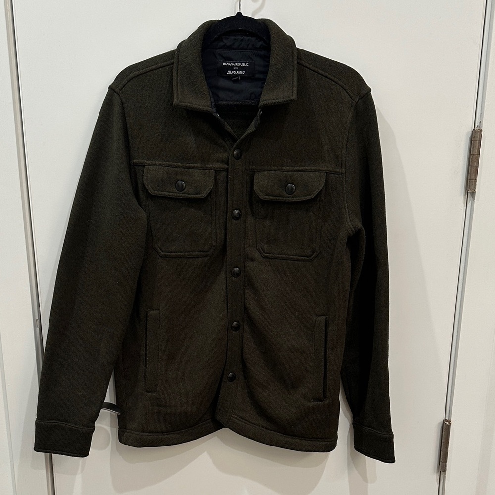 Banana Republic w/ Polartec Men's Dark Green Jacket